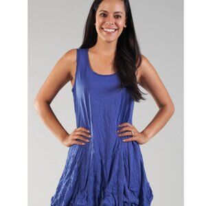 Shana Apparel Crinkle Short Bubble Dress- Small